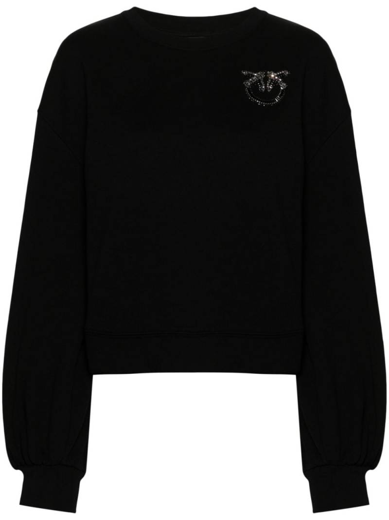 PINKO Love Birds sweatshirt - Black von PINKO