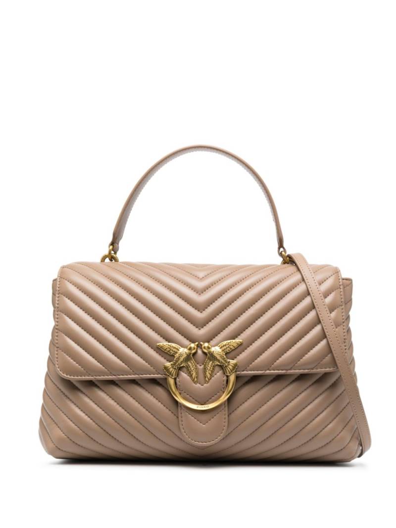 PINKO large Lady Love Puff quilted tote bag - Neutrals von PINKO