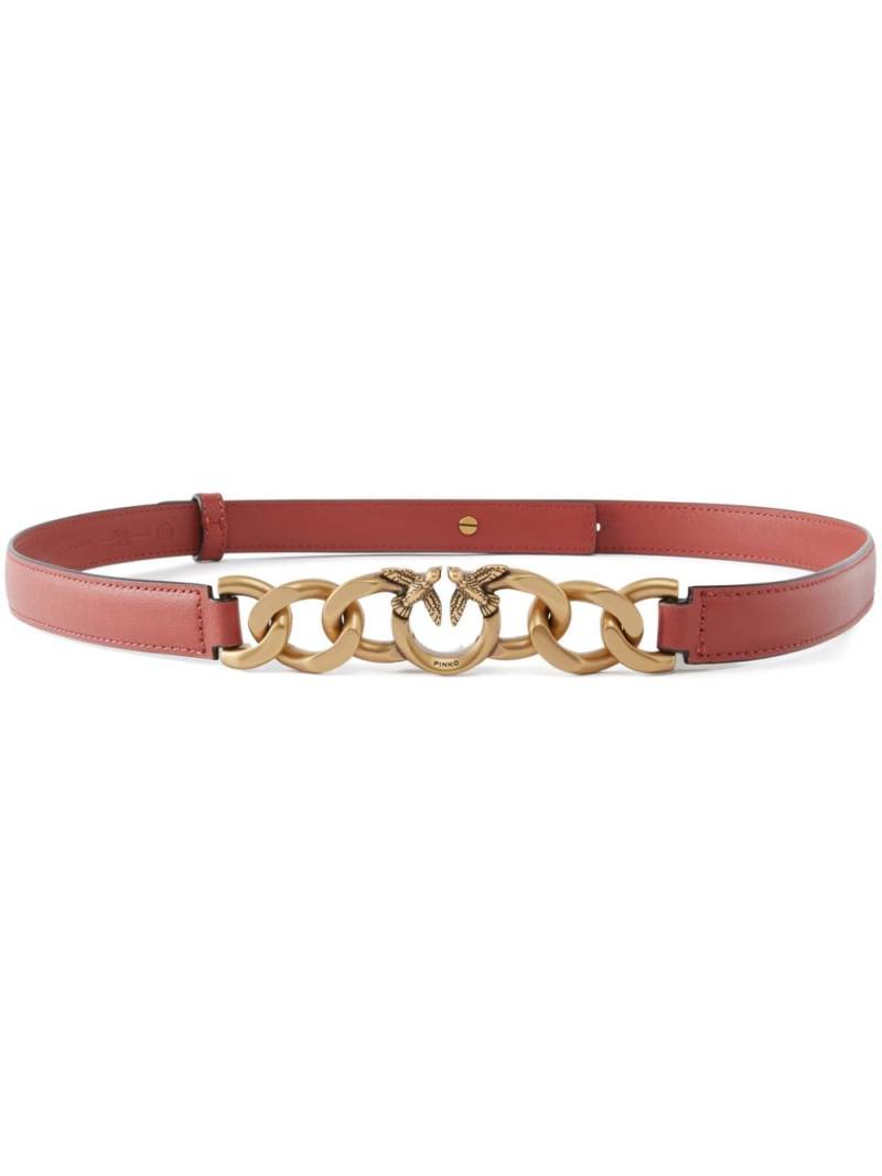 PINKO Love Mini Night Chain belt - Red von PINKO