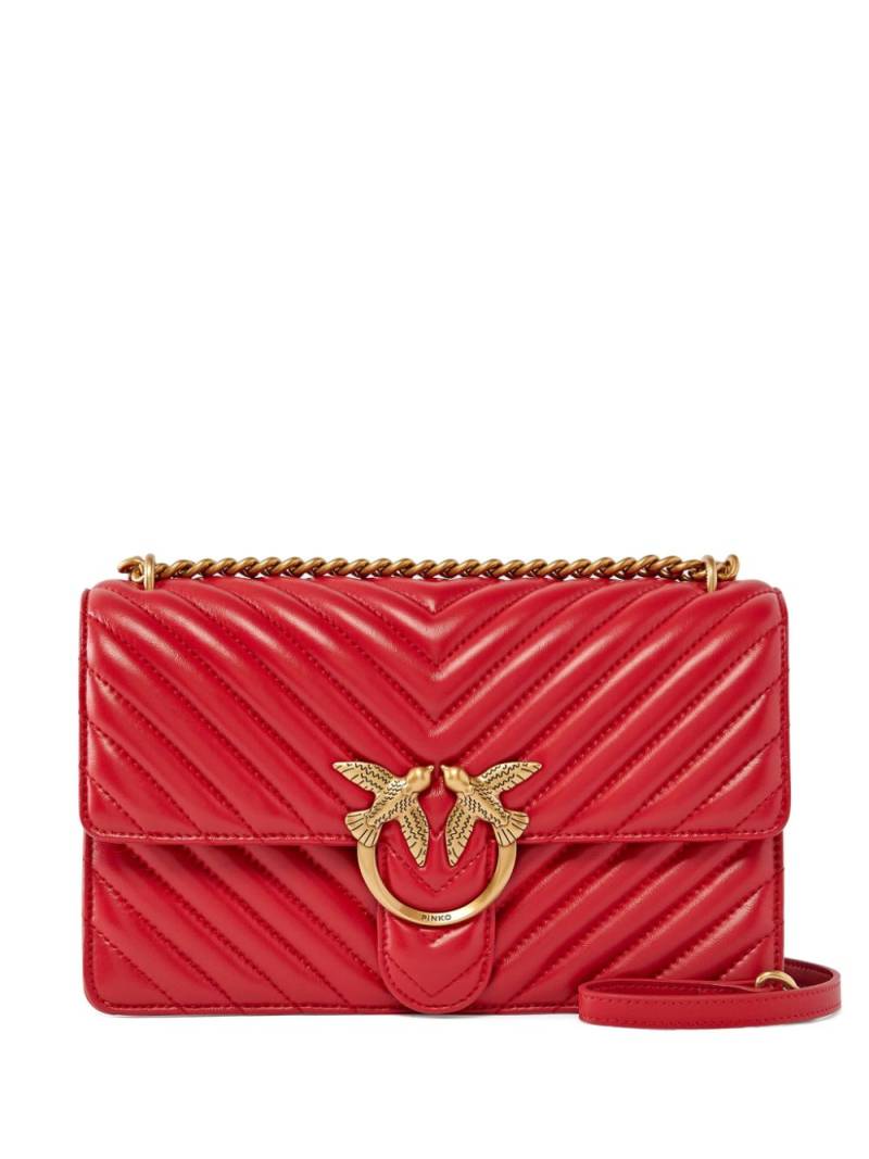 PINKO Love One cross body bag - Red von PINKO