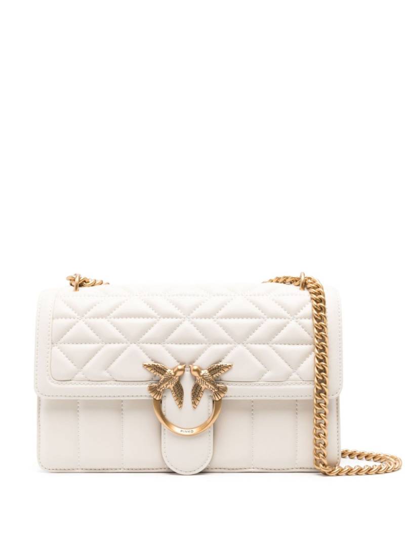 PINKO Love One cross body bag - White von PINKO