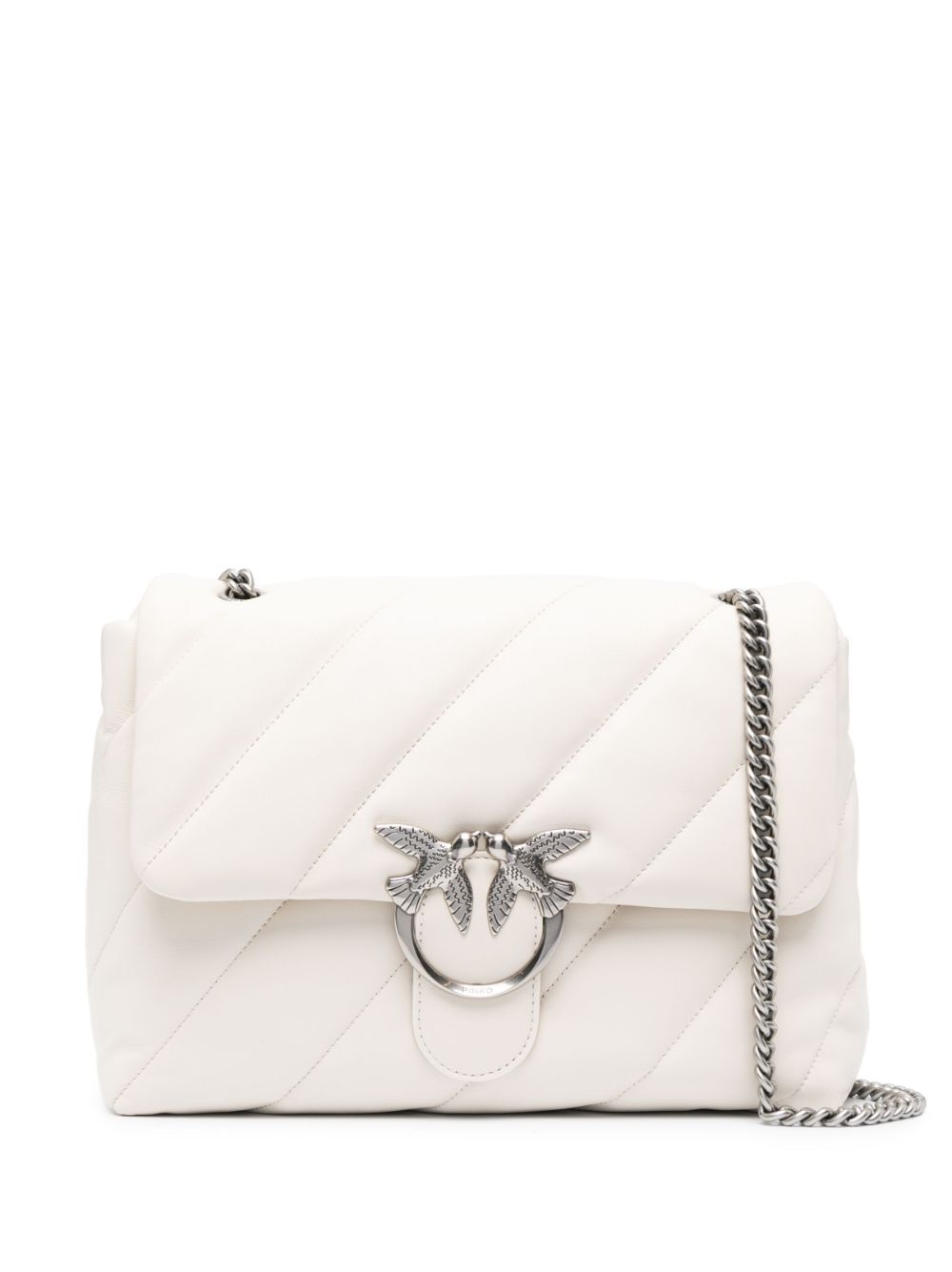 PINKO Love quilted shoulder bag - White von PINKO