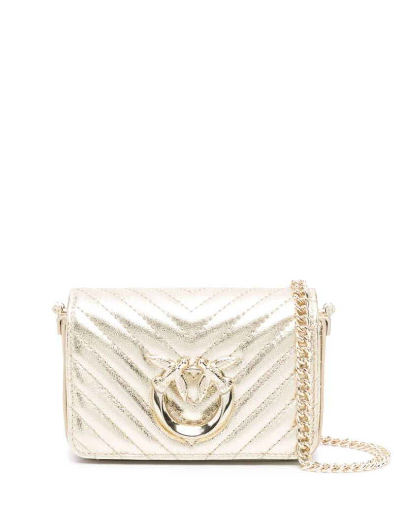 PINKO Micro Love Bag Click mini bag - Gold von PINKO