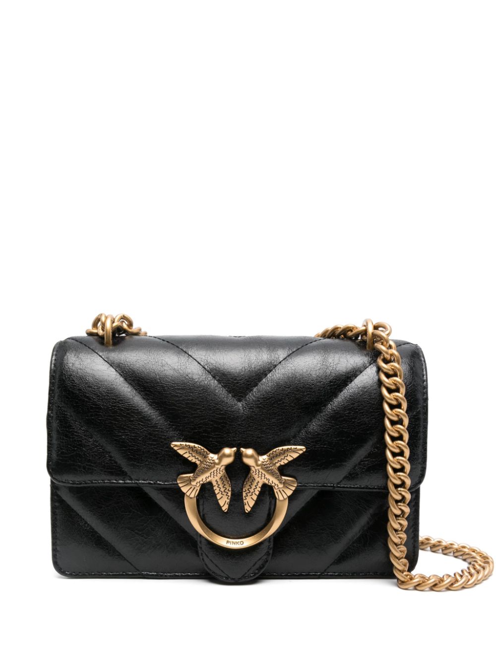 PINKO Mini Love cross body bag - Black von PINKO