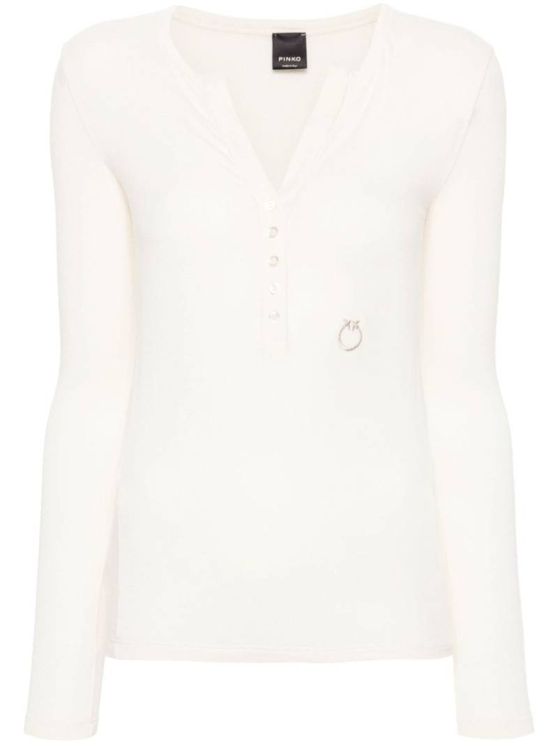 PINKO Mulinello T-shirt - Neutrals von PINKO