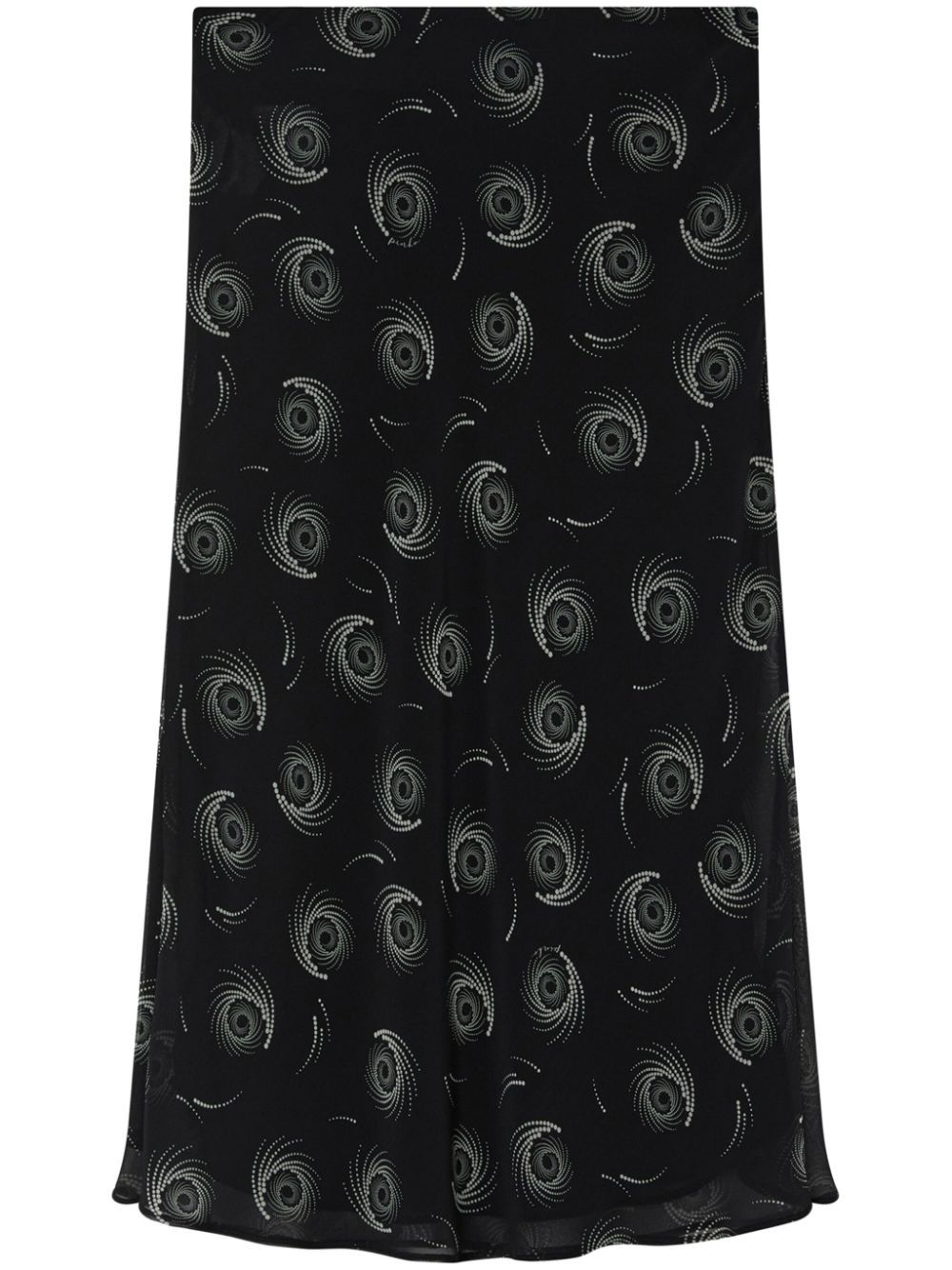 PINKO Pavese georgette printed skirt - Black von PINKO