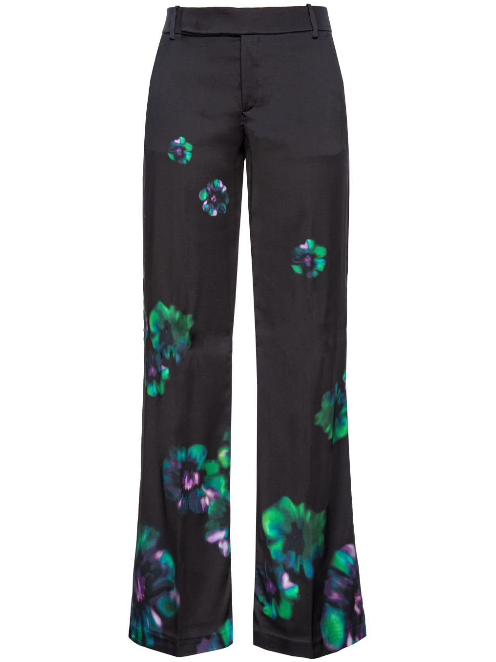 PINKO Poitiers floral-print trousers - Black von PINKO