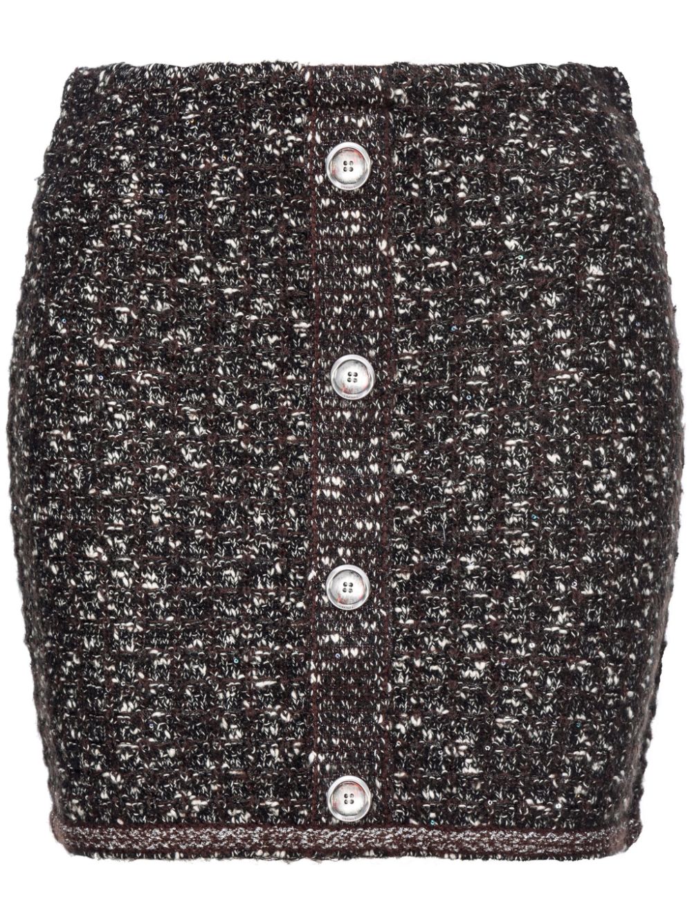 PINKO Vinacciolo knitted mini skirt - Black von PINKO