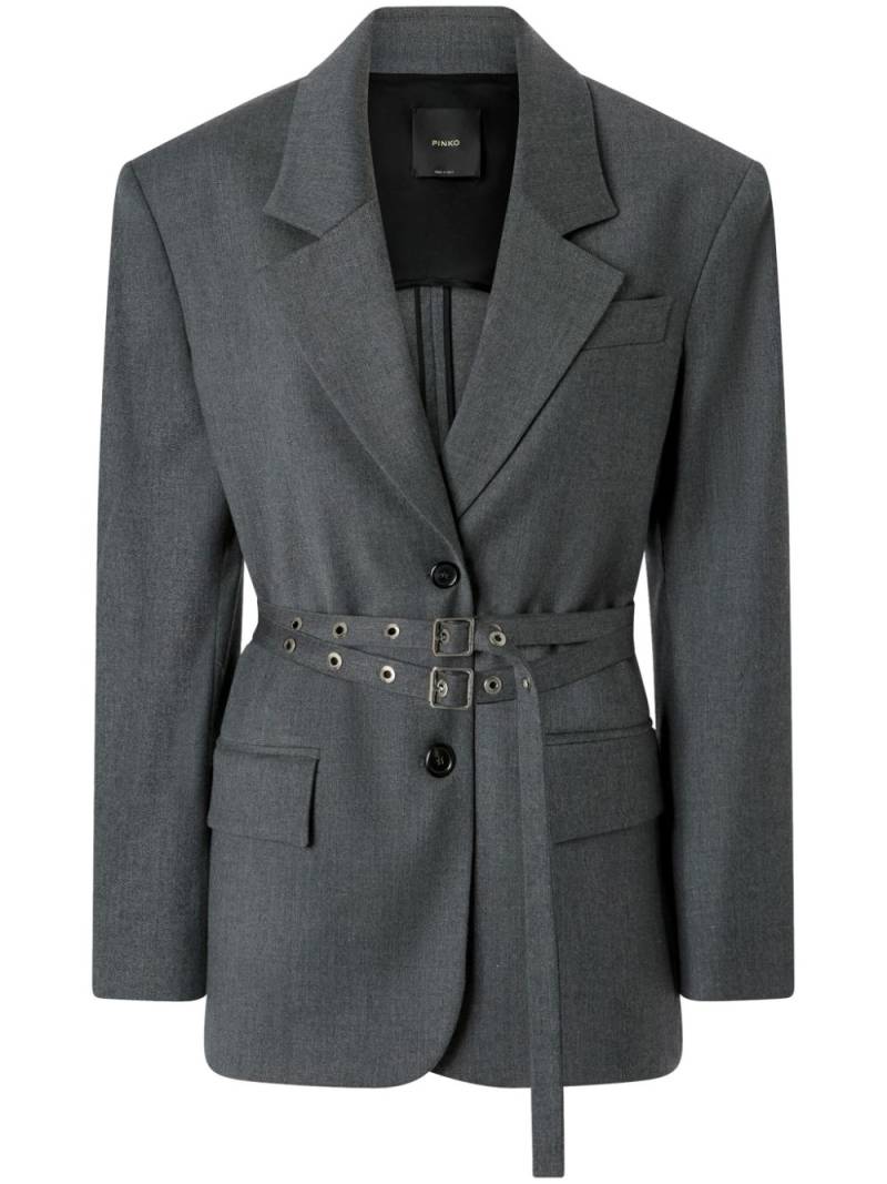 PINKO belted blazer - Grey von PINKO