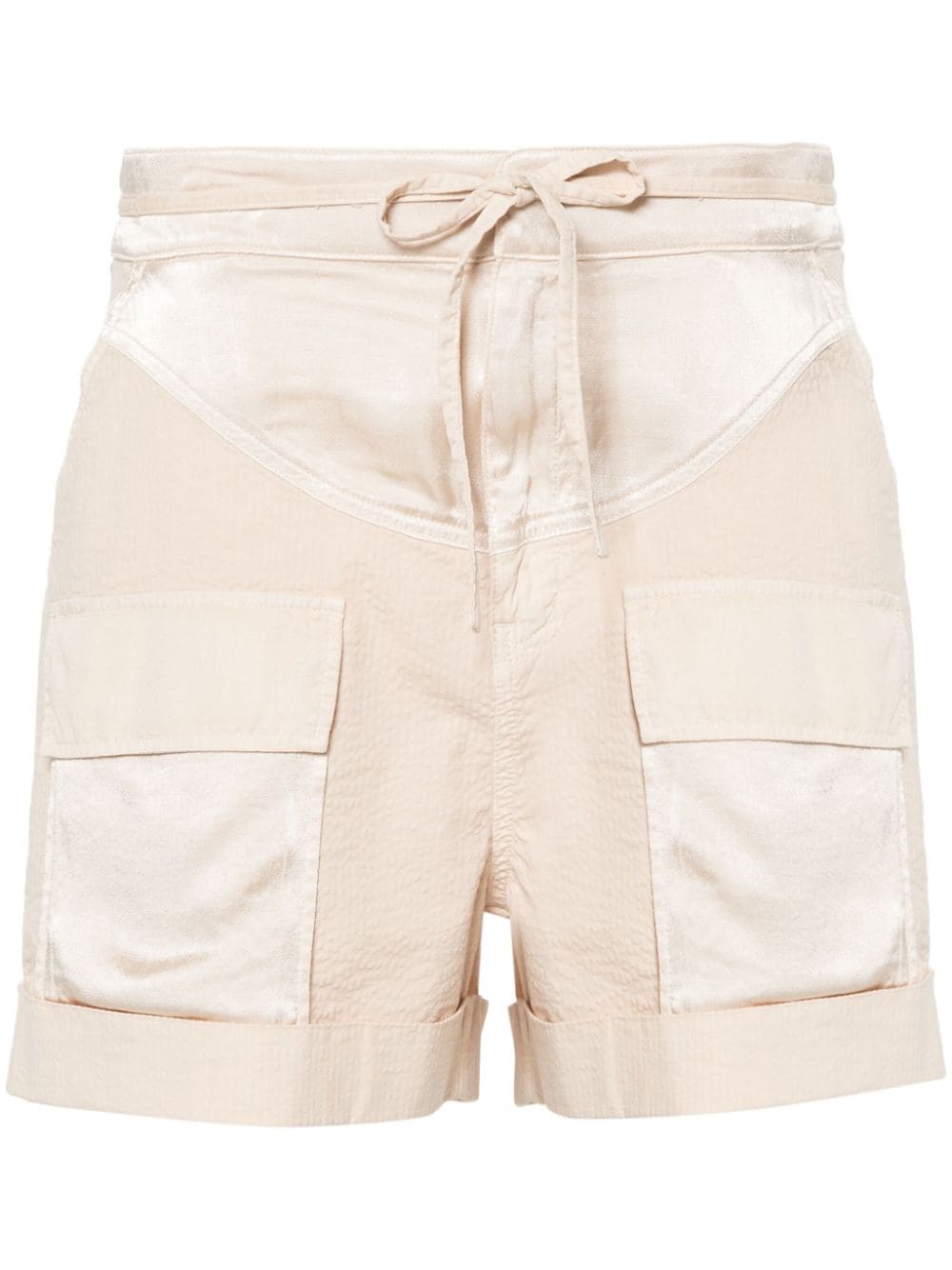 PINKO belted panelled shorts - Neutrals von PINKO