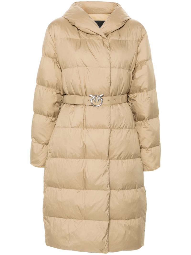 PINKO belted puffer coat - Neutrals von PINKO