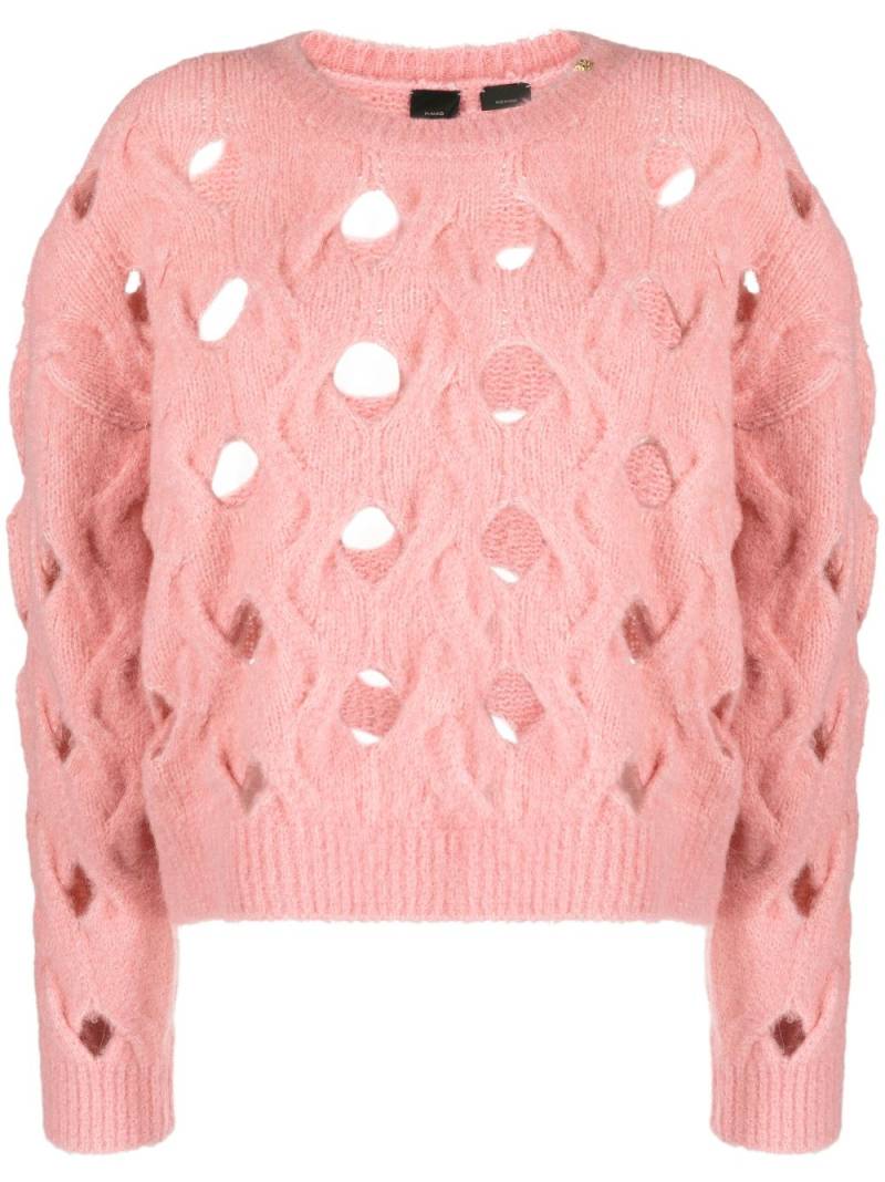 PINKO cable knit cut-out jumper von PINKO