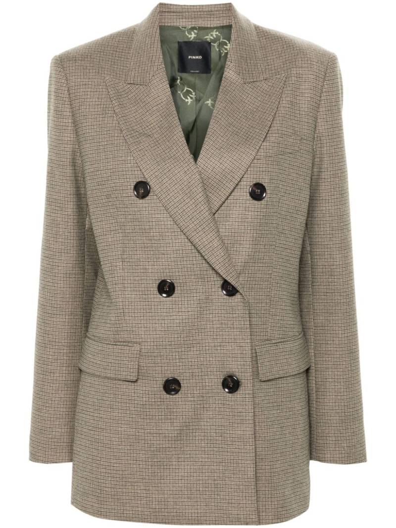 PINKO check-pattern blazer - Neutrals von PINKO