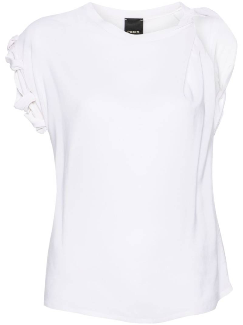 PINKO crepe sheer blouse - Neutrals von PINKO