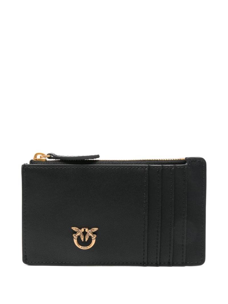 PINKO debossed-logo cardholder - Black von PINKO