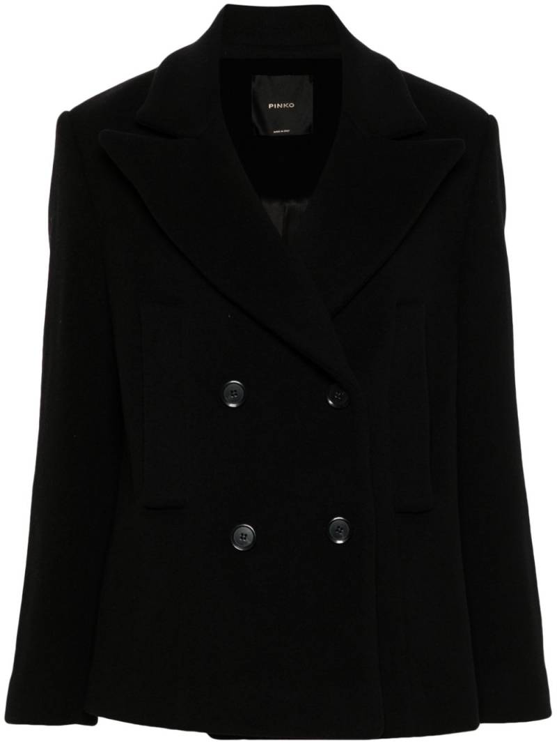 PINKO double-breasted coat - Black von PINKO