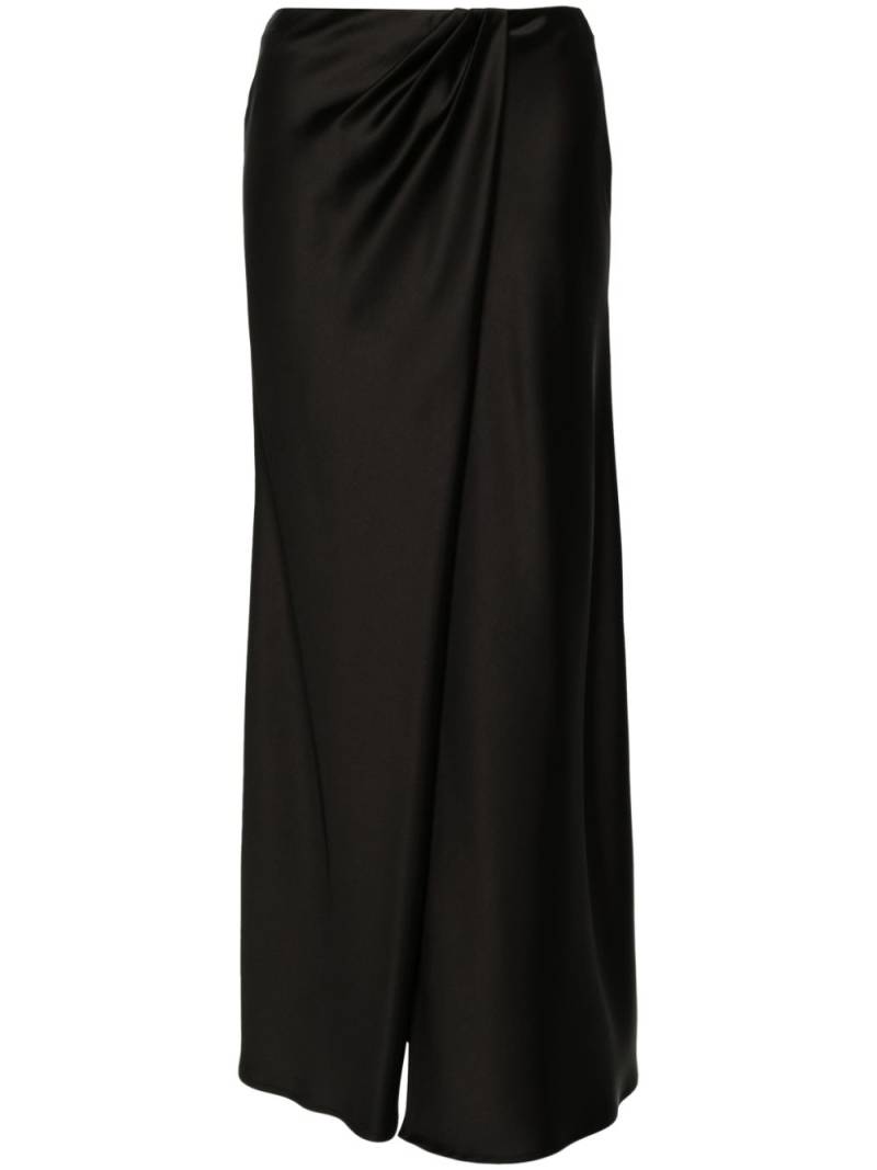 PINKO draped satin maxi skirt - Black von PINKO