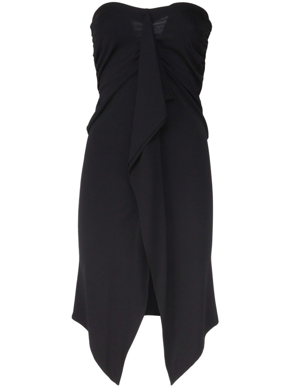 PINKO draped strapless dress - Black von PINKO