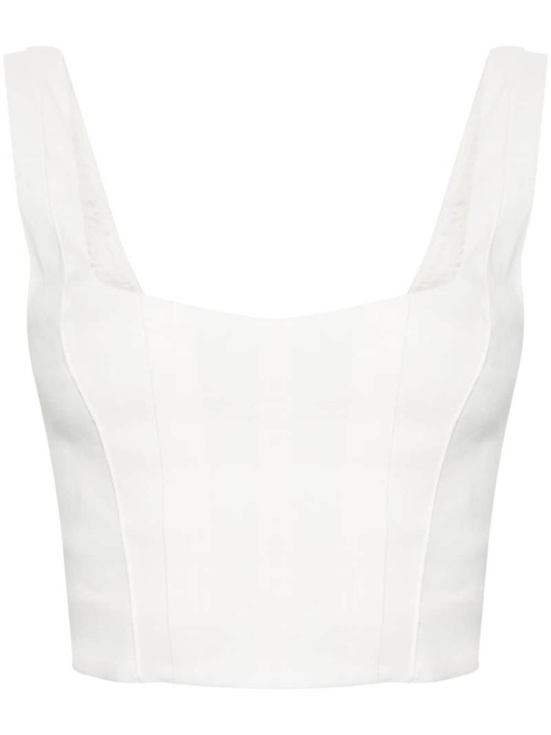 PINKO exposed-seam cropped top - White von PINKO