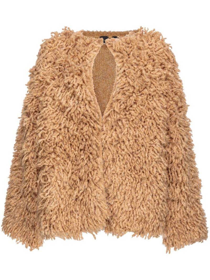 PINKO faux-fur jacket - Neutrals von PINKO