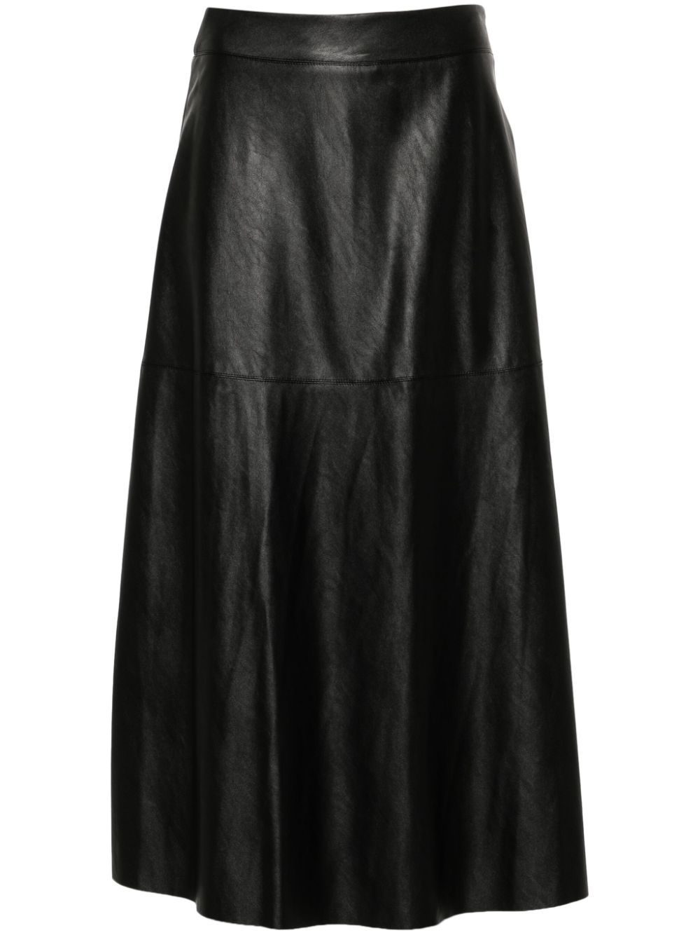 PINKO faux-leather midi skirt - Black von PINKO