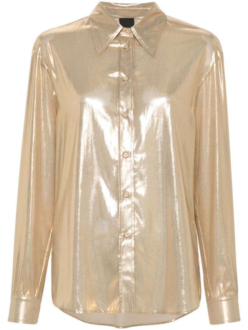 PINKO foiled shirt - Gold von PINKO