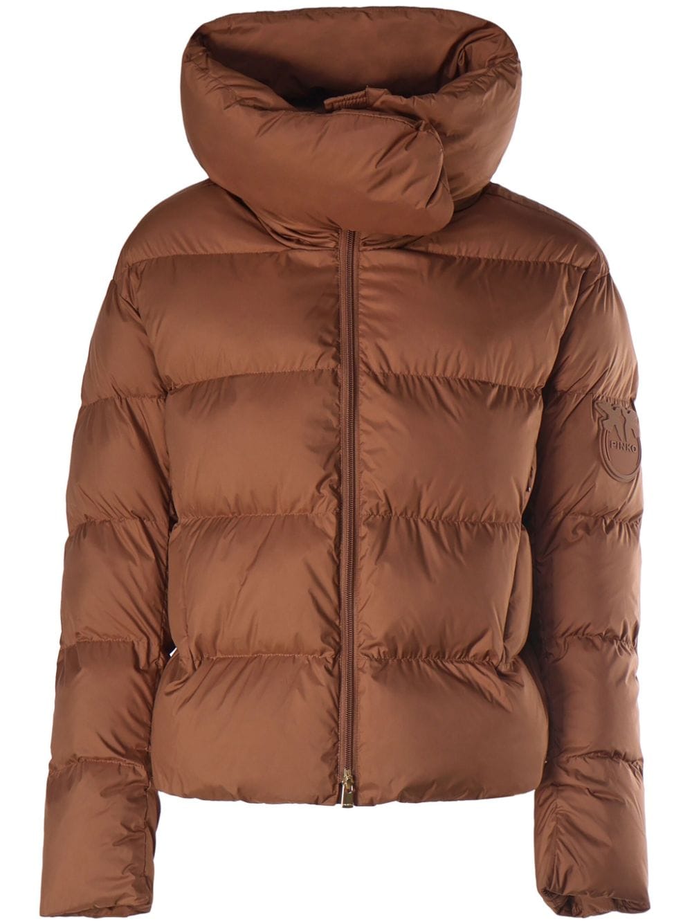 PINKO funnel-neck puffer jacket - Brown von PINKO