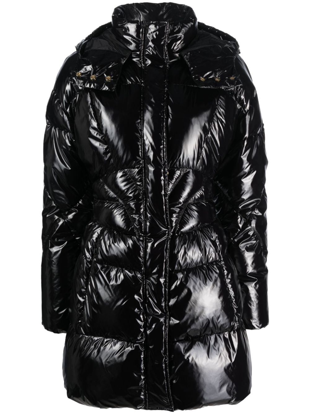 PINKO hooded puffer coat - Black von PINKO