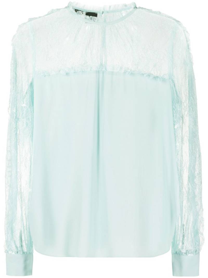 PINKO lace-panel blouse - Green von PINKO