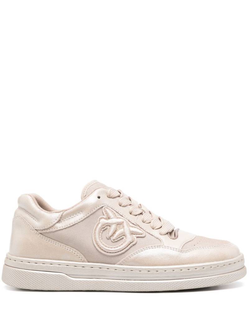 PINKO laminated suede sneakers - Neutrals von PINKO