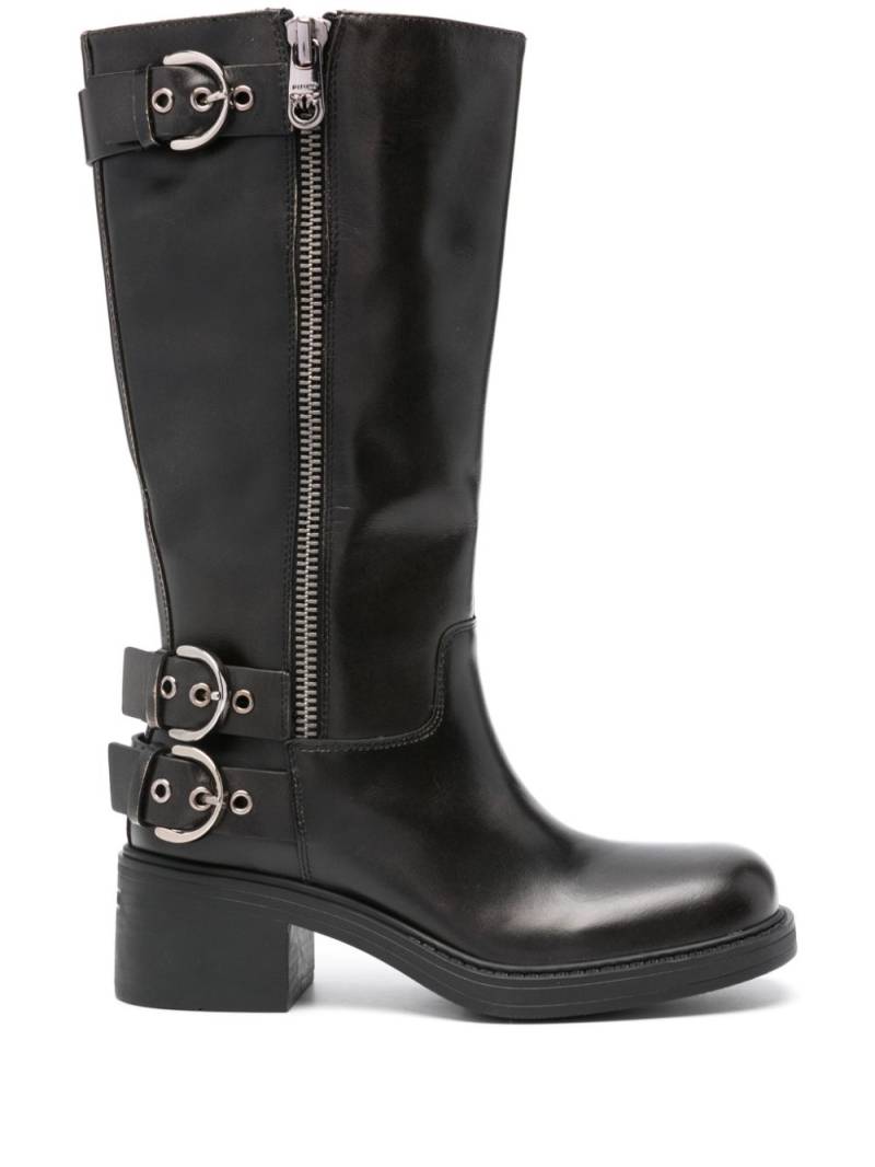 PINKO leather boots - Black von PINKO