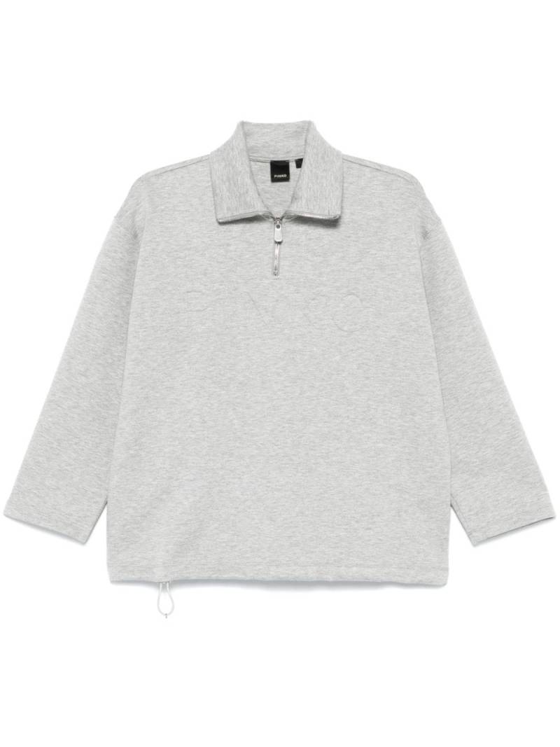 PINKO logo-embossed sweatshirt - Grey von PINKO