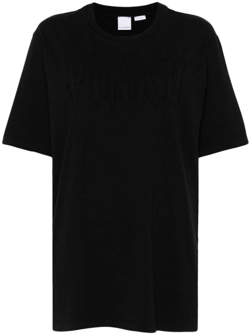 PINKO logo-embroidered T-shirt - Black von PINKO