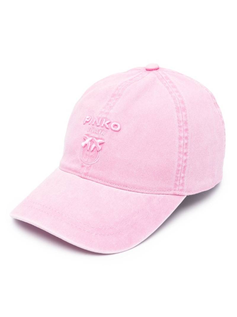 PINKO logo-embroidered cotton cap von PINKO