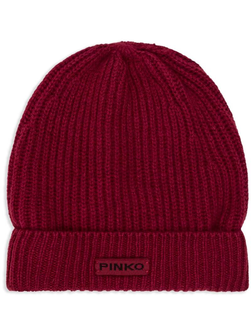 PINKO logo-patch beanie von PINKO