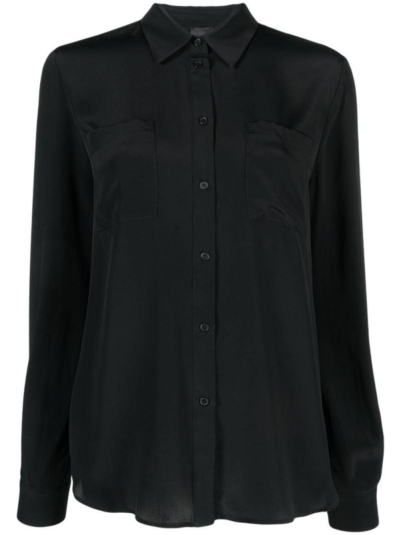 PINKO loose-fit long-sleeve shirt - Black von PINKO