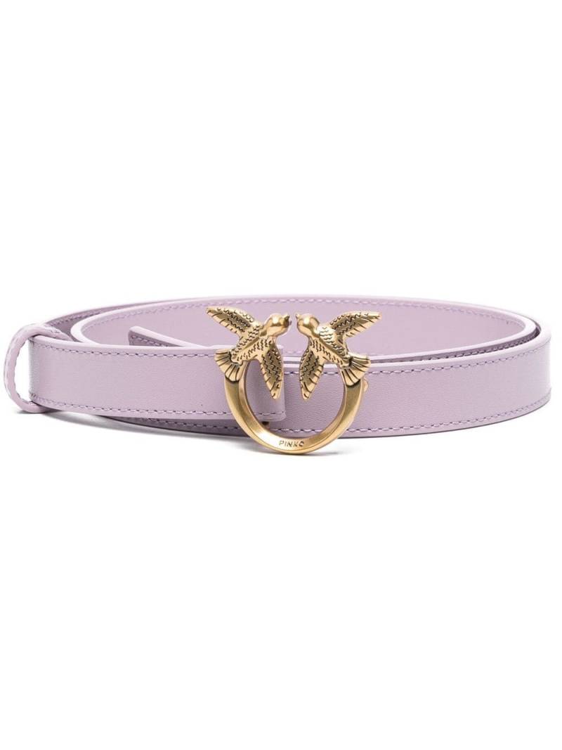 PINKO love bird buckle belt - Purple von PINKO