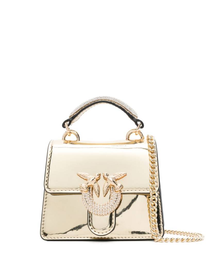 PINKO micro Love One bag - Gold von PINKO