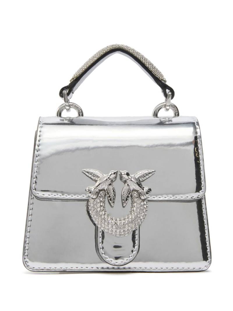 PINKO micro Love One bag - Silver von PINKO