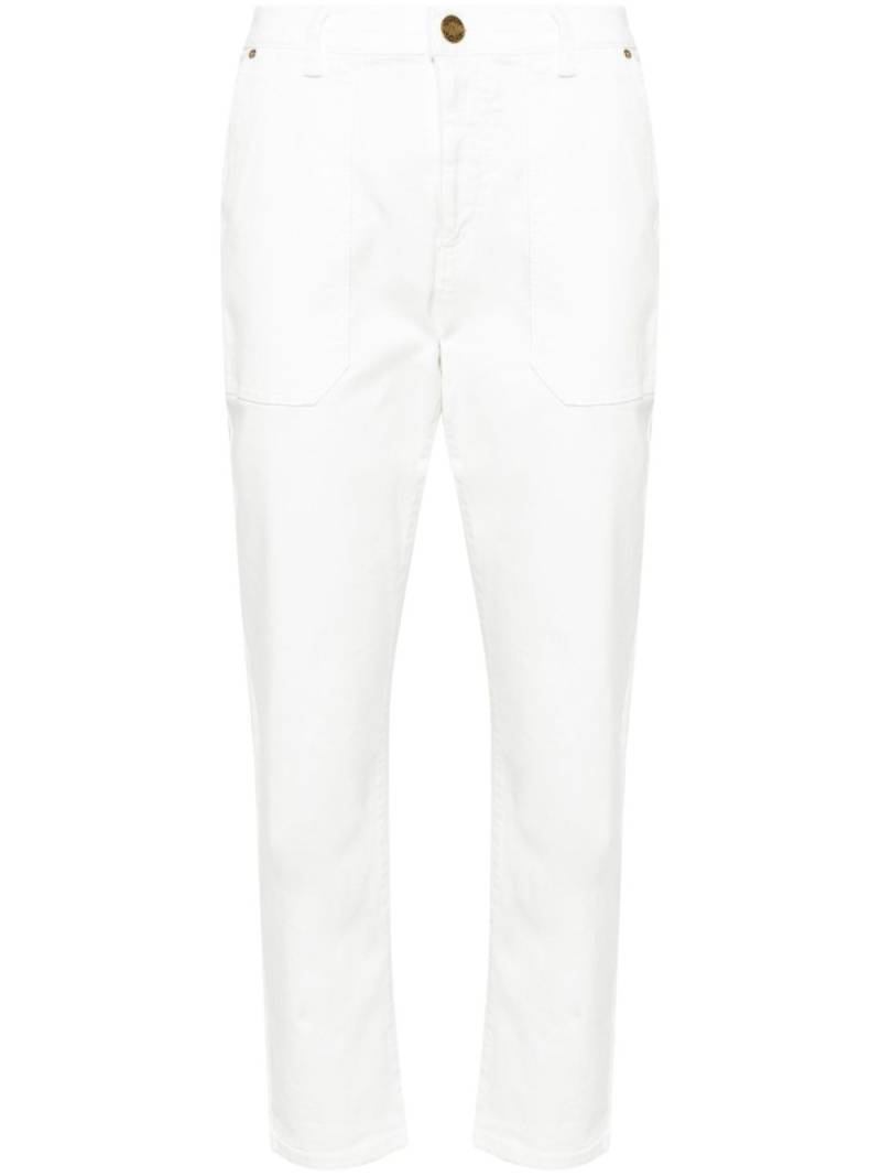 PINKO mid-rise cropped jeans - White von PINKO