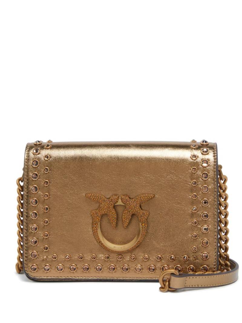 PINKO mini Love Bag Click shoulder bag - Gold von PINKO