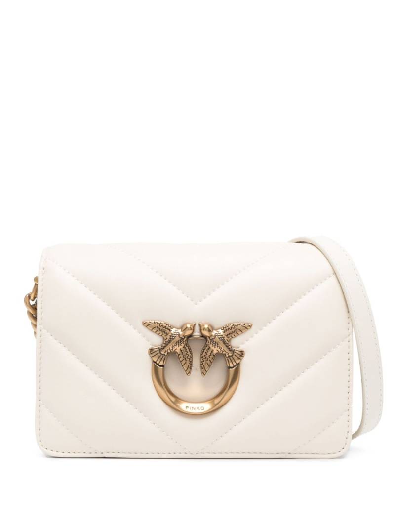 PINKO mini Love Click crossbody bag - Neutrals von PINKO