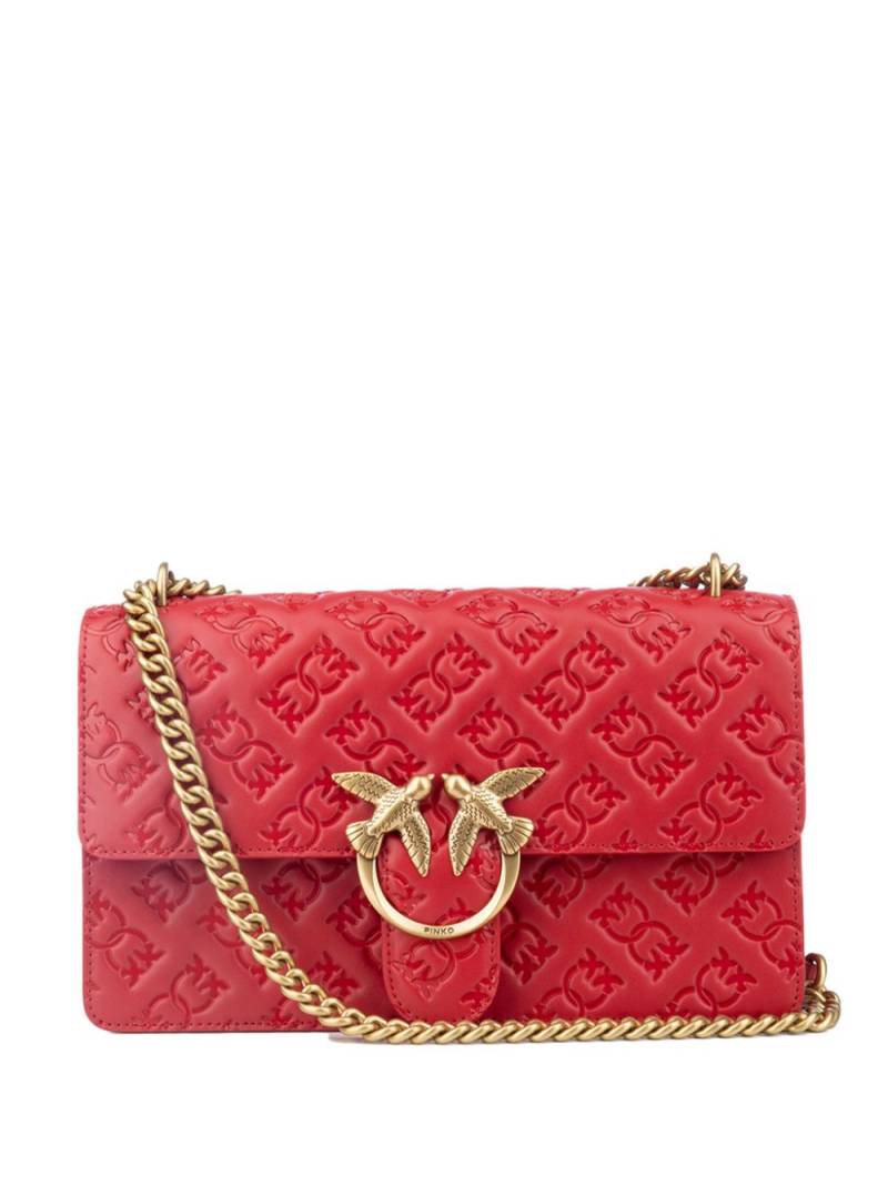 PINKO mini Love One cross body bag - Red von PINKO