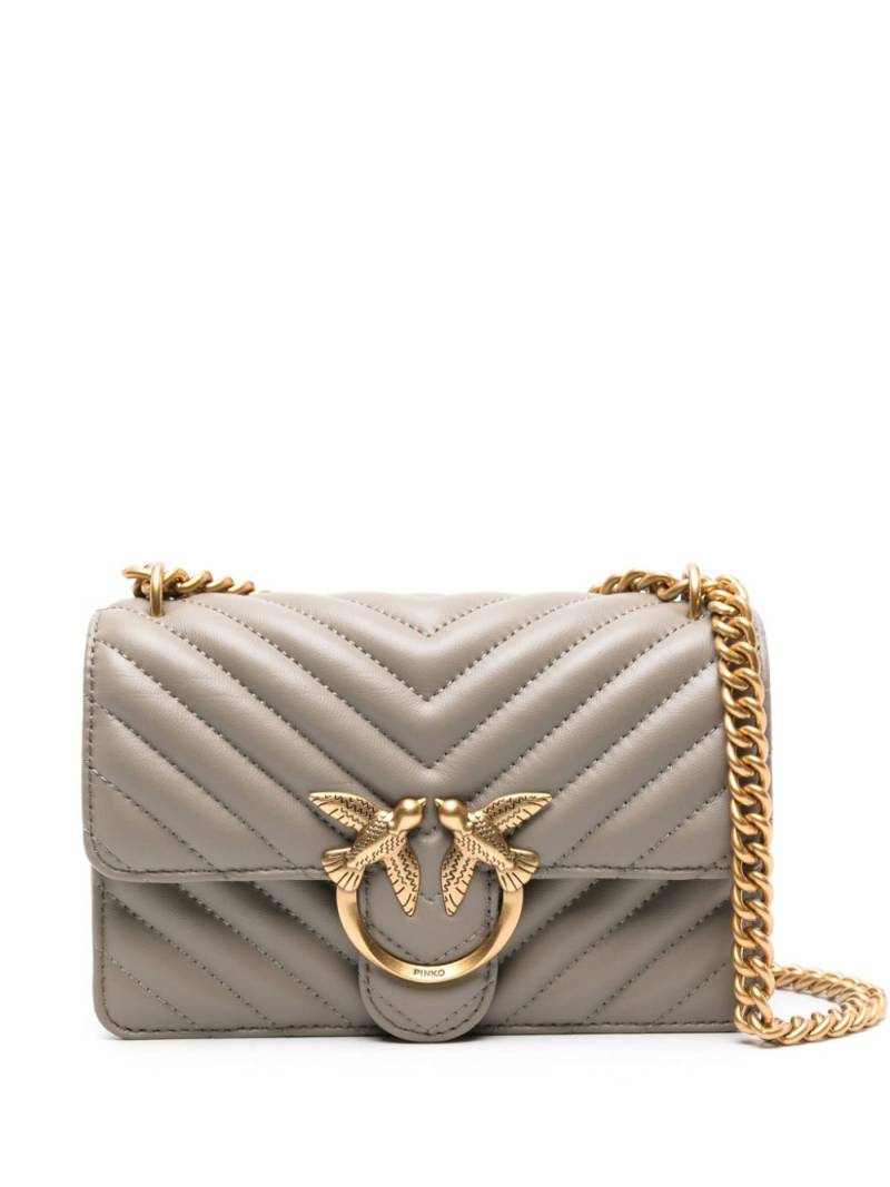 PINKO mini Love One crossbody bag - Neutrals von PINKO