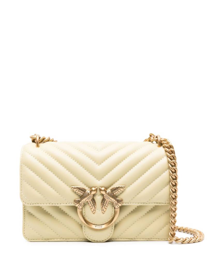 PINKO mini Love crossbody bag - Yellow von PINKO