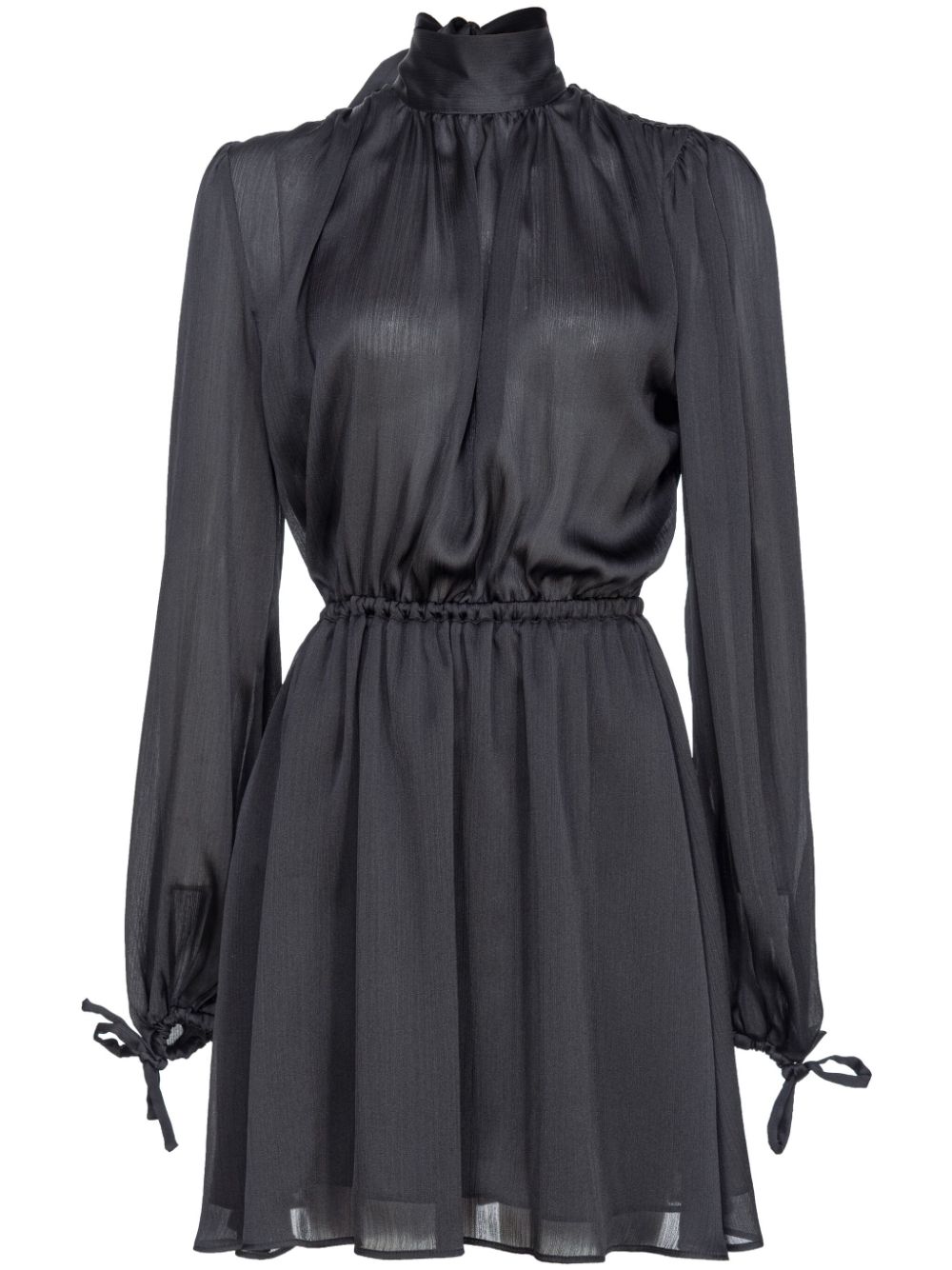 PINKO open-back satin crepe dress - Black von PINKO