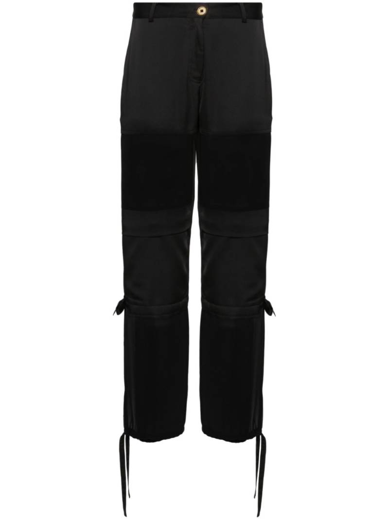 PINKO panelled straight-leg trousers - Black von PINKO