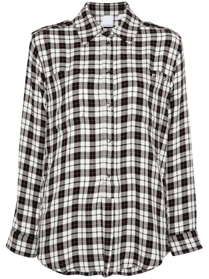 PINKO plaid shirt - White von PINKO