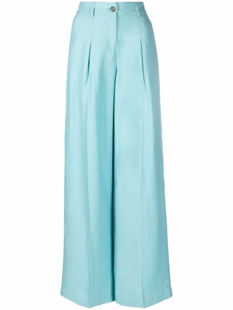 PINKO pleat detail high-waisted trousers - Blue von PINKO