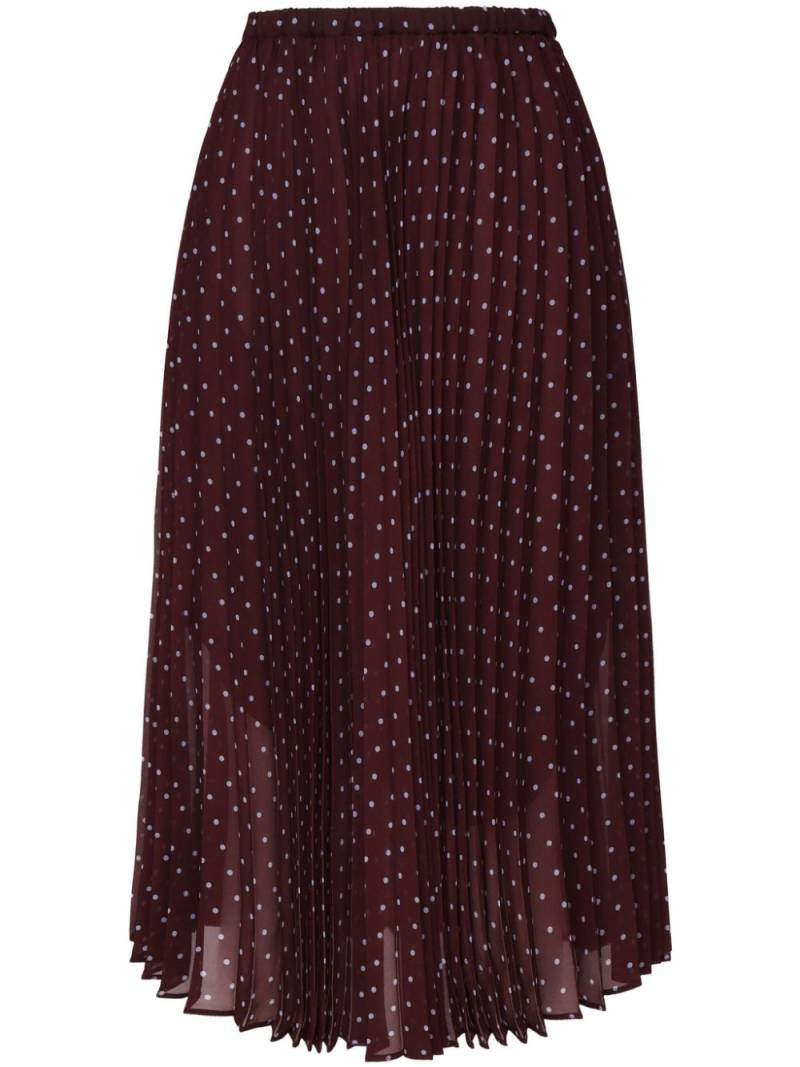 PINKO polka-dot midi skirt - Red von PINKO